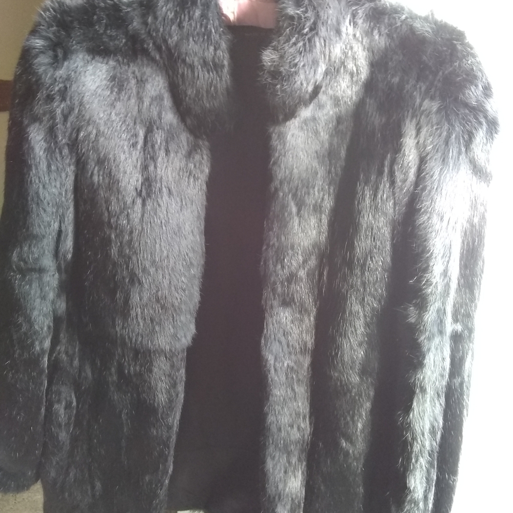 Black Rabbit Coat